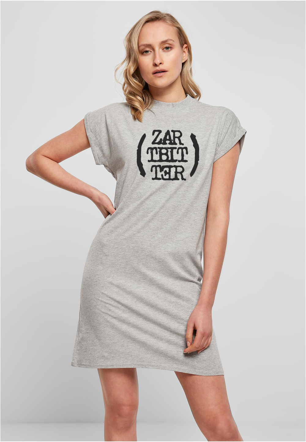 Ladies Extended Shoulder Dress Motiv "Zartbitter Rounded" Ladies Extended Shoulder Dress Motiv "Zartbitter Rounded"