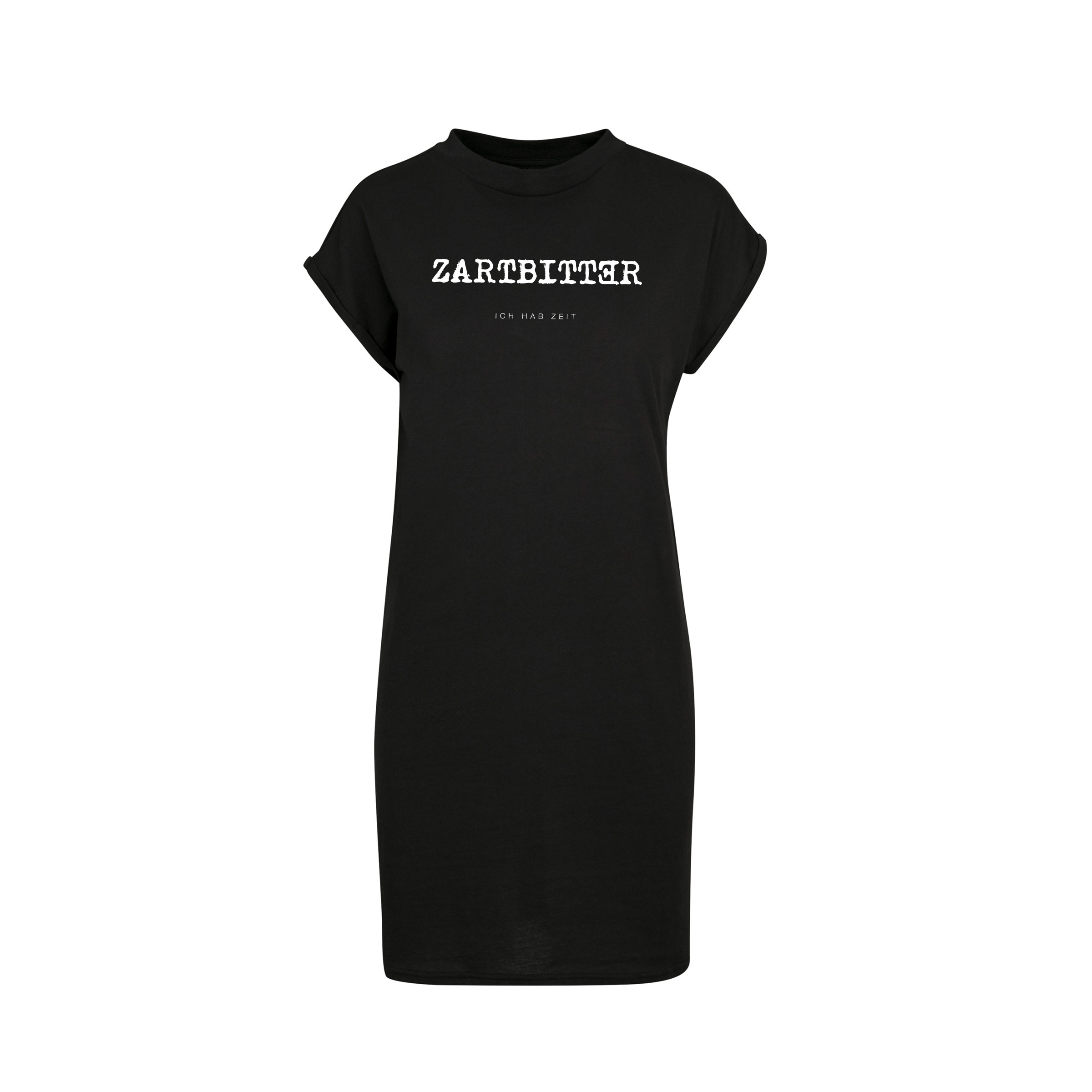 Ladies  Extended Shoulder Dress Motiv "Zartbitter ich hab Zeit"